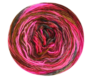Colorissimo 100 % merino - i intense pink og brune nuancer